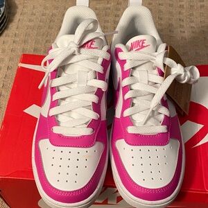 Nike Kids Fuchsia and White Sneakers
